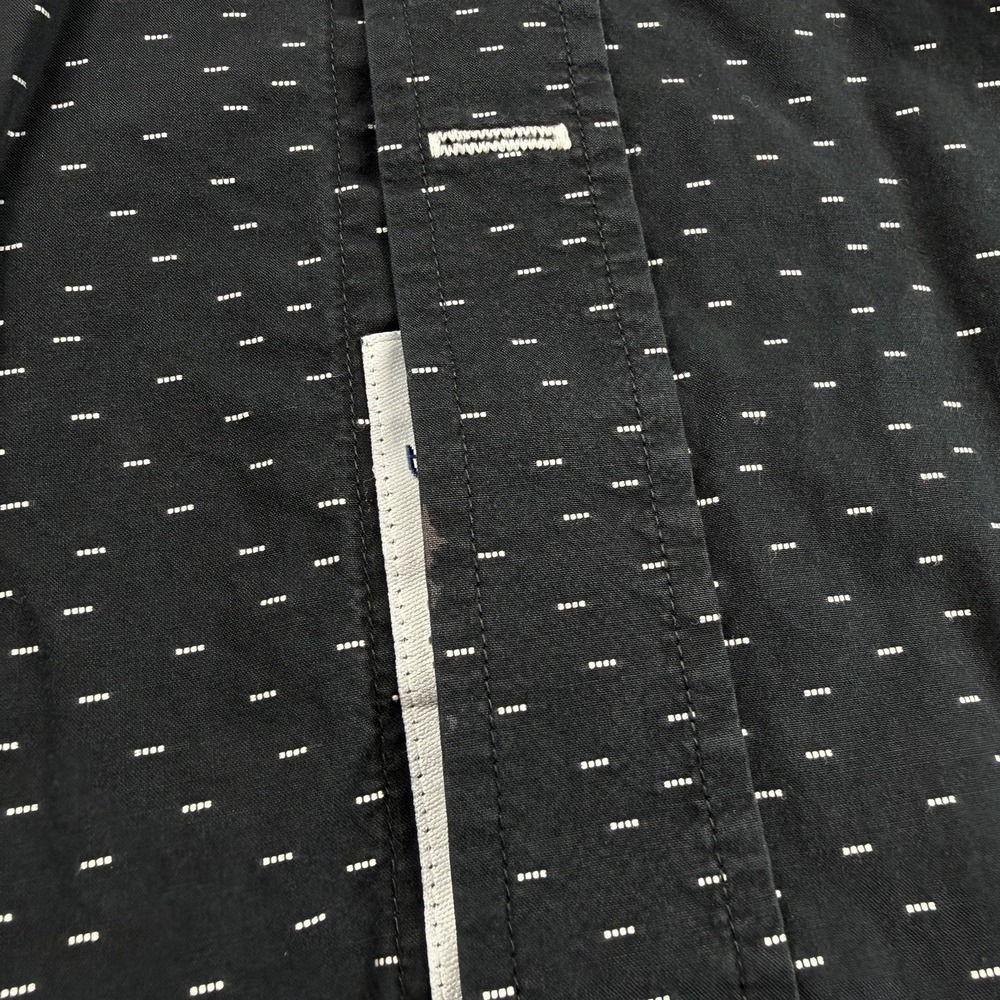 Robert Graham Men's Modern Americana Patterned Button Up Shirt Black XL Read - Picture 6 of 11